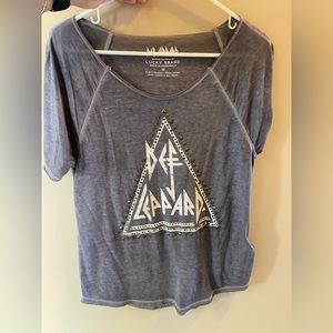 Def Leppard Lucky Brand tshirt